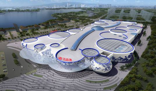 方大打造全球首個青花瓷主題建筑幕墻的南昌萬達(dá)茂商業(yè)中心震撼開業(yè)